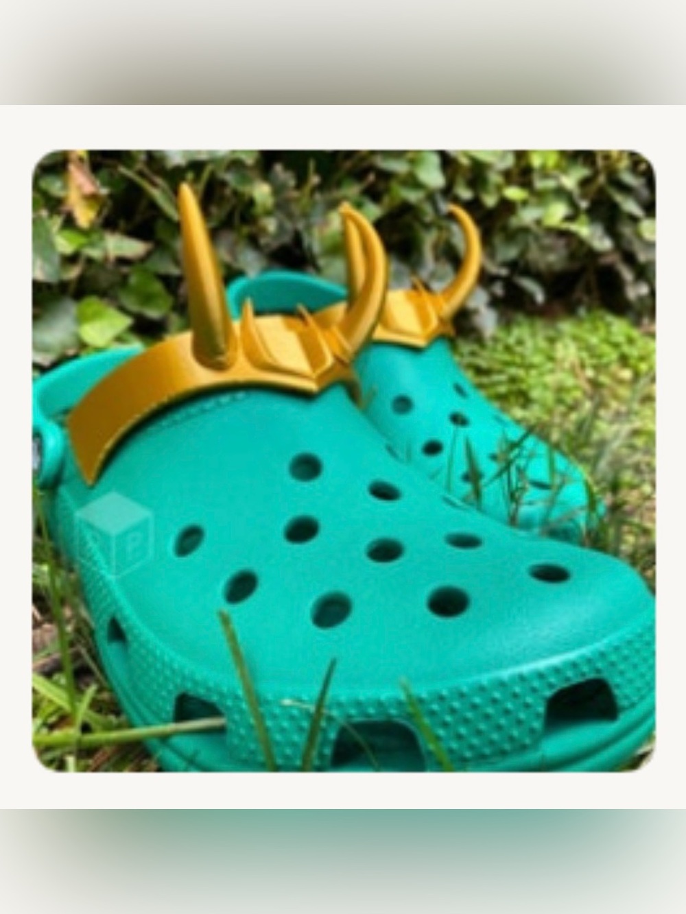 Pair (2) of Golden Croci Loki Horns Attachment ONLY for Adult Sized Clogs/Crocs